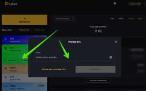 Výběr BTC