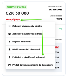 Předčasné splacení