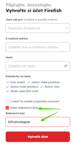 registrace se slevou na první půjčku