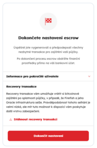 Recovery transakce